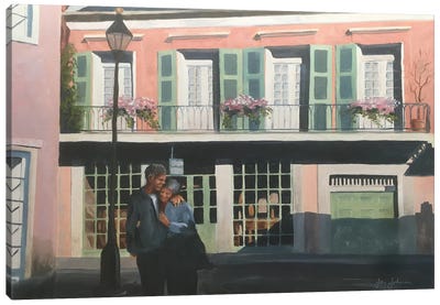 Dusk In New Orleans Canvas Art Print - Jay Johnson