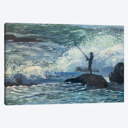 Fishing The Wind Canvas Print #JYJ85} by Jay Johnson Canvas Art