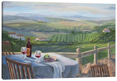 Backyard Splendor Canvas Art Print - Vineyard Art