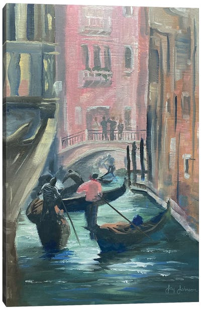 Gondolas Canvas Art Print - La Dolce Vita