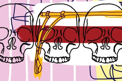 3 Knuckle Heads by Jaymie Metz art print