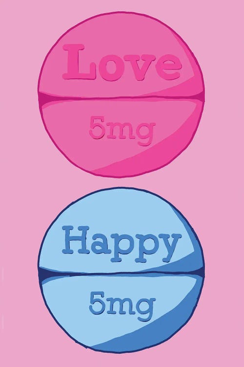 Love Happy Pill Pink