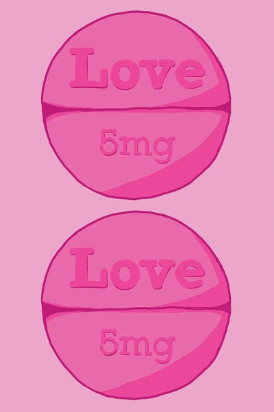 Pills: Love Love Pill Pink by Jaymie Metz