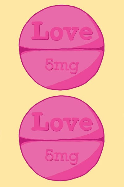 Pills: Love Love Pill Yellow by Jaymie Metz