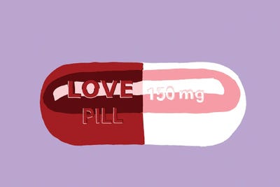 Love Pill Lavender by Jaymie Metz art print