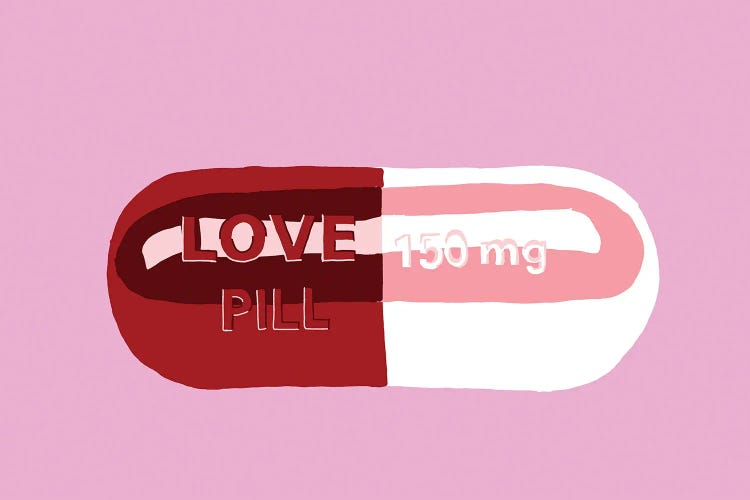 Love Pill Pink by Jaymie Metz wall art