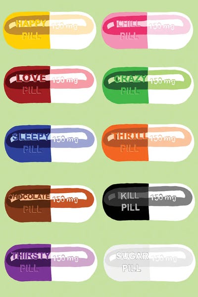 Pill Popper Mint by Jaymie Metz art print