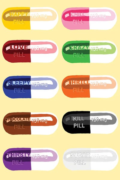 Jaymie Metz: Pill Popper Yellow by Jaymie Metz