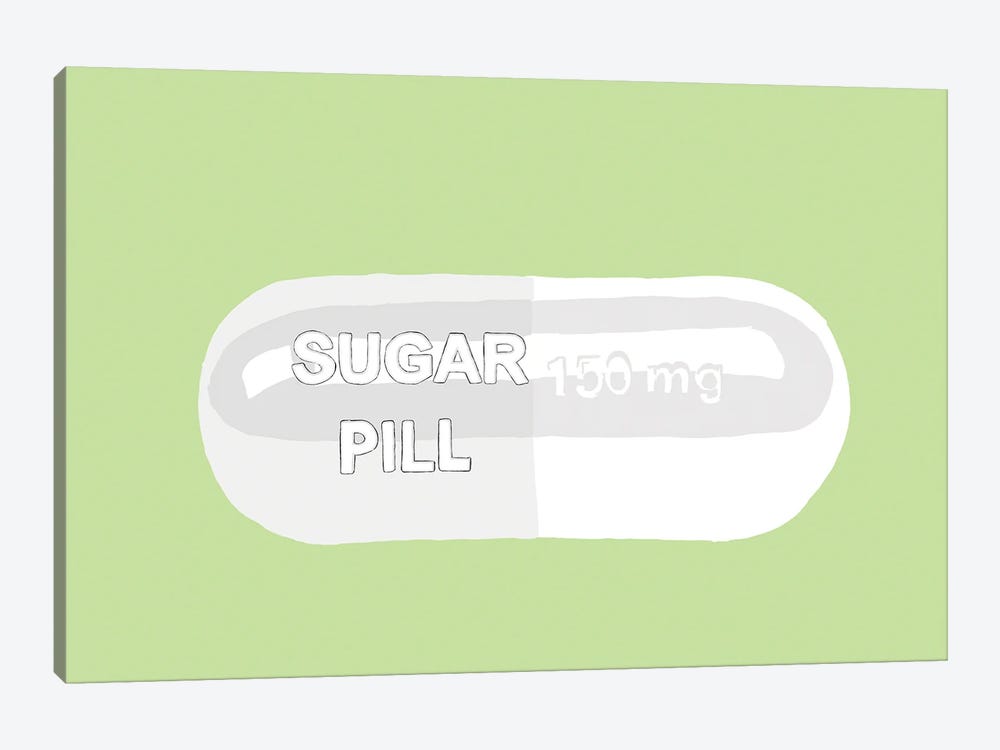 Sugar Pill Mint by Jaymie Metz 1-piece Canvas Art