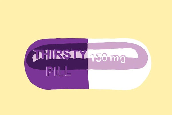 Jaymie Metz: Thirsty Pill Yellow by Jaymie Metz