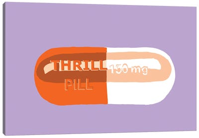 Thrill Pill Lavender Canvas Art Print - Pills