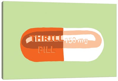 Thrill Pill Mint Canvas Art Print - Pills