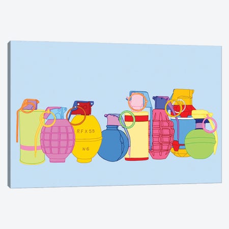 Candy Coated Grenades Canvas Print #JYM15} by Jaymie Metz Canvas Wall Art