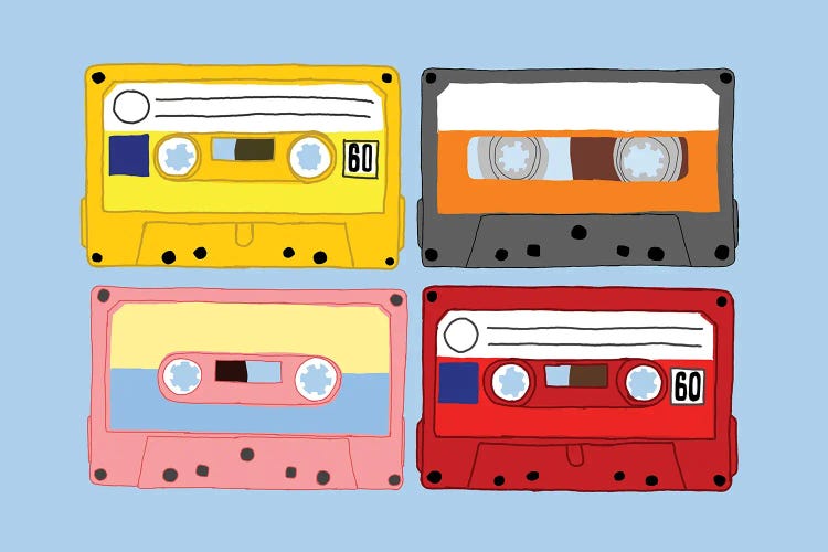 Cassette Tapes by Jaymie Metz wall art