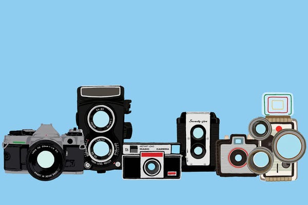 Photography As A Hobby: Cameras Blue by Jaymie Metz