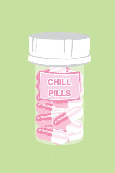 Pills: Chill Pill Bottle Mint by Jaymie Metz