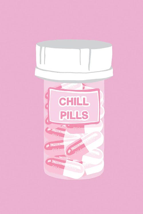 Chill Pill Bottle Pink