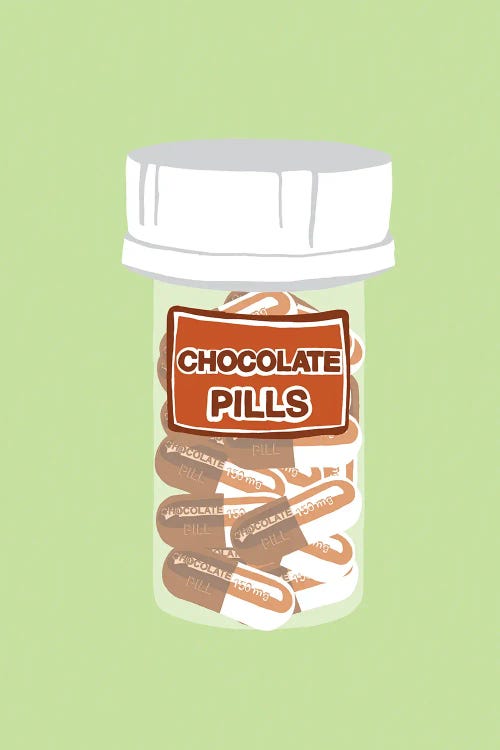 Chocolate Pill Bottle Mint