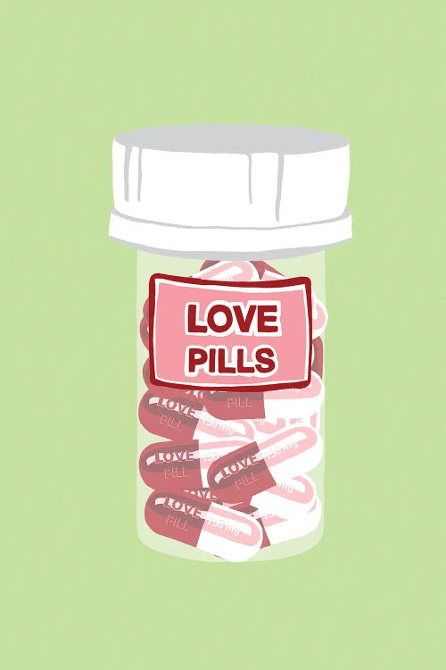 Love Pill Bottle Mint