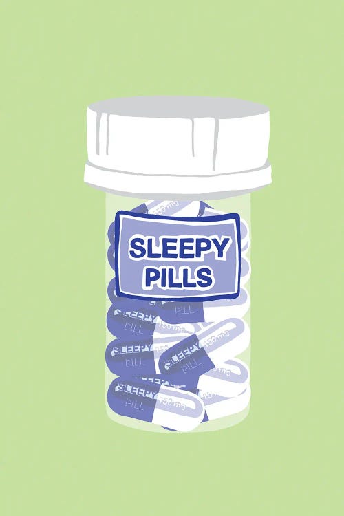 Sleepy Pill Bottle Mint