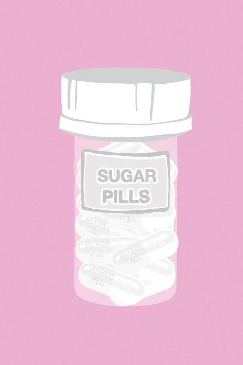 Sugar Pill Bottle Pink