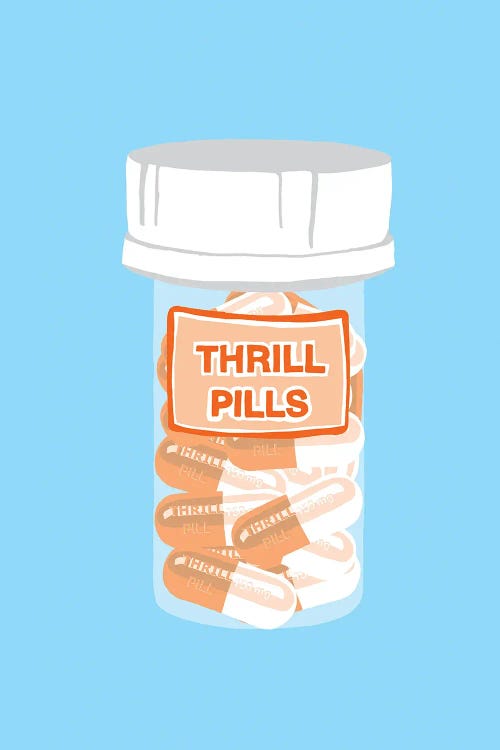 Thrill Pill Bottle Blue