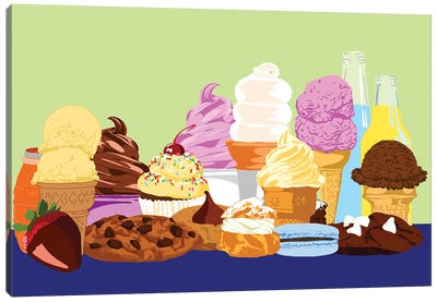 Desserts Canvas Art Print - Cookie Art