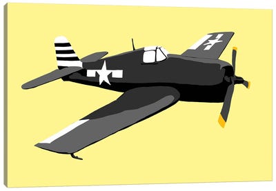WWII Plane 1 Canvas Art Print - Military Aircraft Art