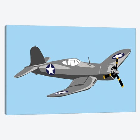 WWII Plane 2 Canvas Print #JYM249} by Jaymie Metz Canvas Art Print