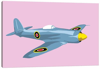 WWII Plane 3 Canvas Art Print - Military Aircraft Art