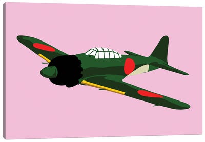 WWII Plane 4 Canvas Art Print - Veterans Day