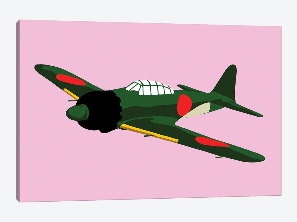 WWII Plane 4 by Jaymie Metz 1-piece Canvas Artwork
