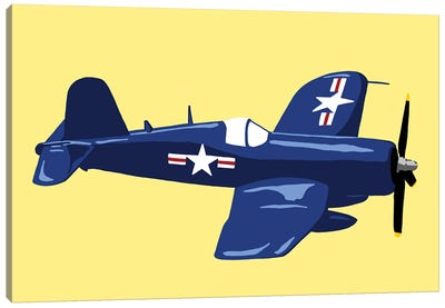 WWII Plane 6 Canvas Art Print - Military Aircraft Art
