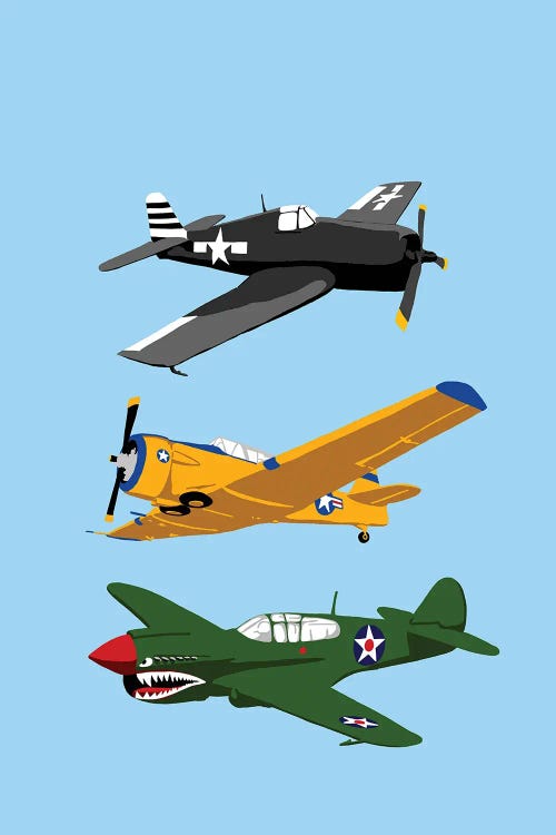 WWII Planes Vertical