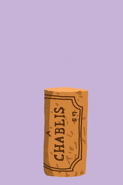 Wine: Chablis Cork Lavender by Jaymie Metz