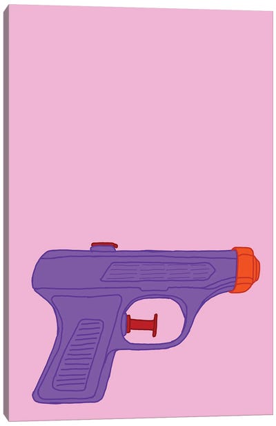 Purple Squirt Gun Pink Canvas Art Print - Jaymie Metz