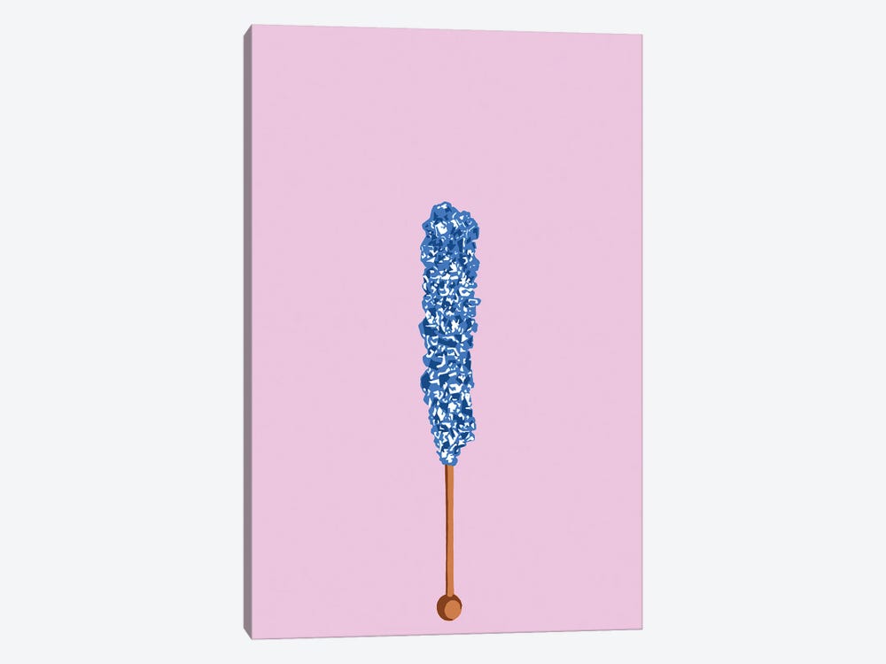 Blue Rock Candy Pink by Jaymie Metz 1-piece Canvas Art Print