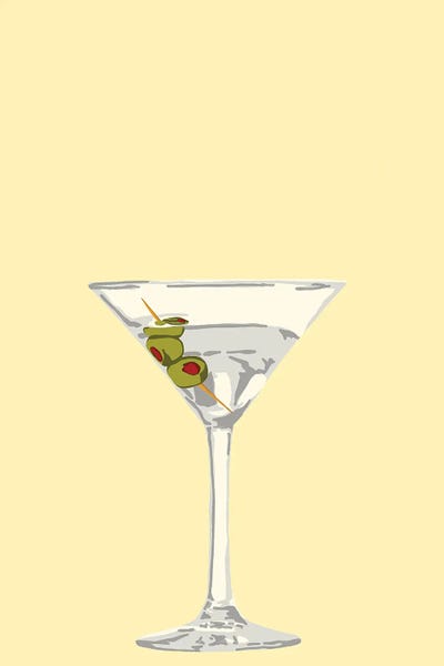 Pop Art Kitchen: Martini Yellow by Jaymie Metz
