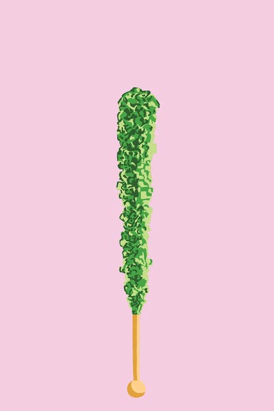 Pop Art Kitchen: Green Rock Candy by Jaymie Metz