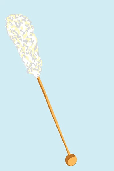 Pop Art Kitchen: White Rock Candy Light Teal by Jaymie Metz