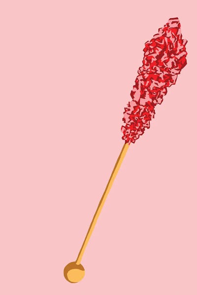 Pop Art Kitchen: Red Rock Candy Pink II by Jaymie Metz