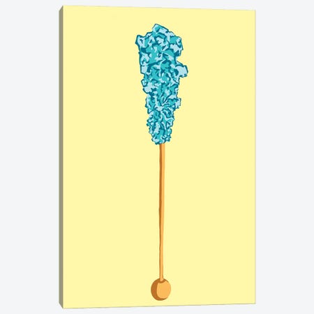 Teal Rock Candy Yellow Canvas Print #JYM323} by Jaymie Metz Canvas Artwork