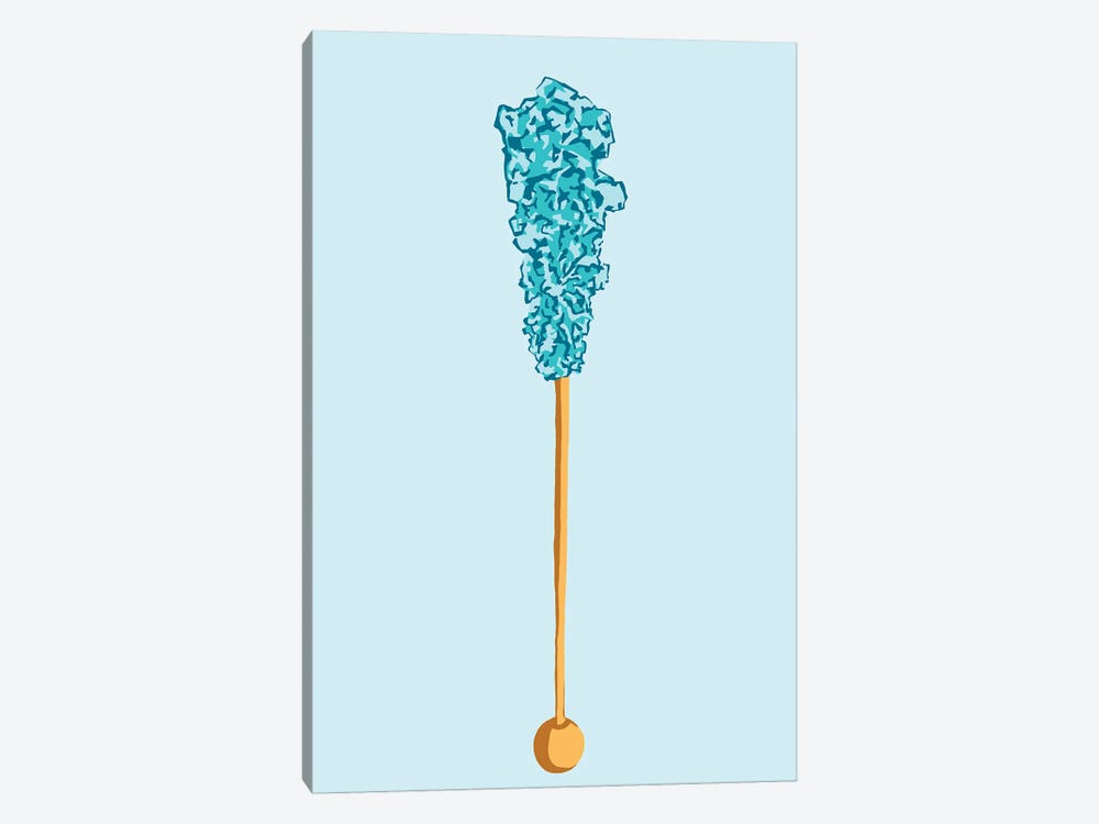 Teal Rock Candy Light Teal by Jaymie Metz 1-piece Canvas Art