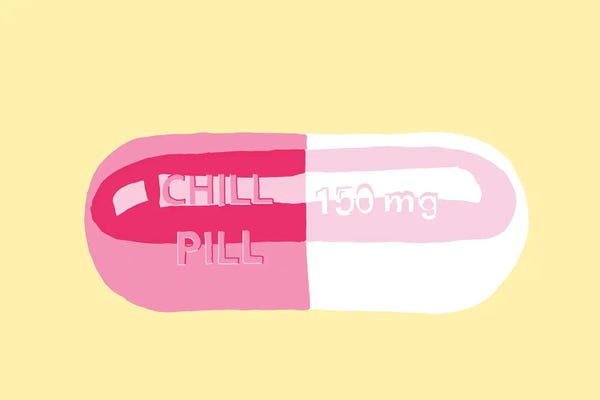 Pills: Chill Pill Yellow by Jaymie Metz