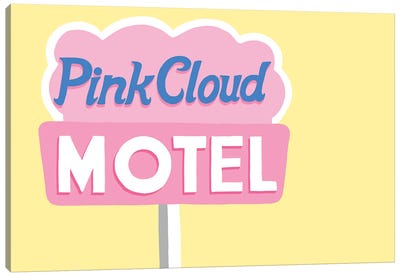 Pink Cloud Motel Canvas Art Print - Jaymie Metz
