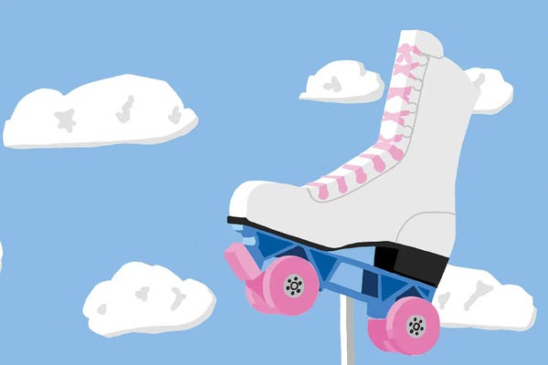 A New Take On Nostalgia: Vintage Roller Skate Neon Sign by Jaymie Metz