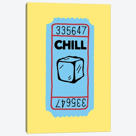 Chill Ticket Canvas Print #JYM342} by Jaymie Metz Canvas Wall Art