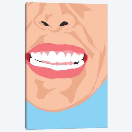 Teeth Canvas Print #JYM345} by Jaymie Metz Art Print