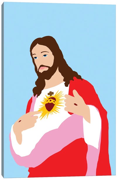 Jesus In A Red Robe Canvas Art Print - Jesus Christ