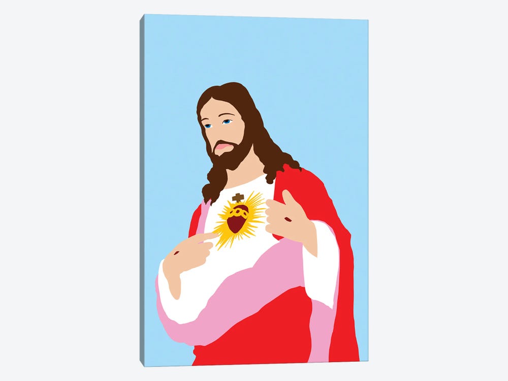 Jesus In A Red Robe by Jaymie Metz 1-piece Canvas Art